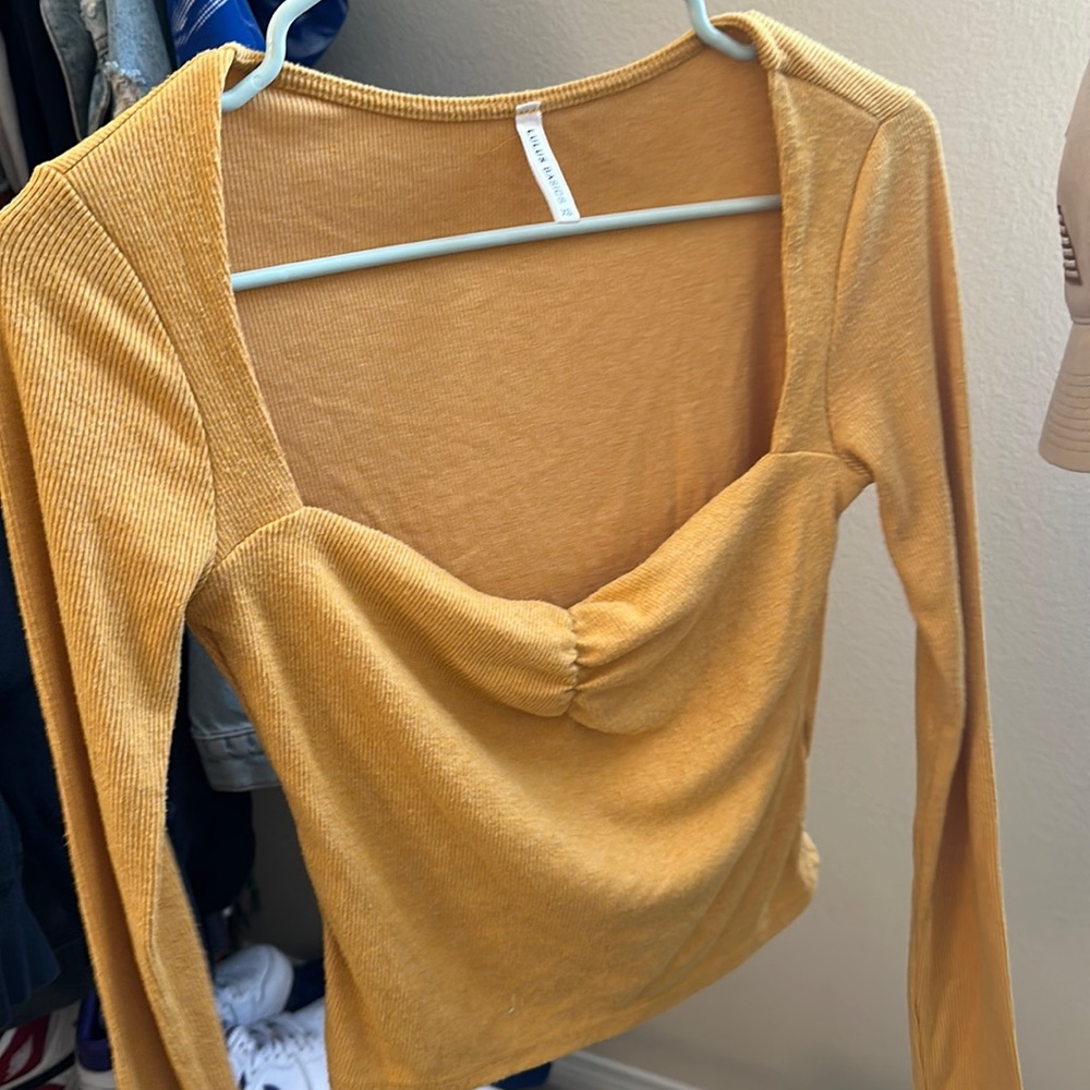 Lulus basic long sleeve slightly off the shoulder top